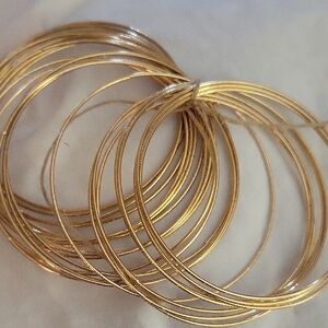 Elegant Gold Plated Bangles Set Of 12 NWT $10 Discount Shipping